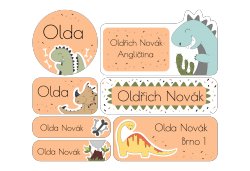 Sada DINOSAURUS jmenovky (42ks)