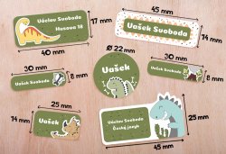 Sada DINOSAURUS jmenovky (42ks)