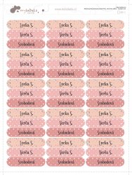 NAŽEHLOVACÍ jmenovky SADA OVÁL 45x10mm (45ks)