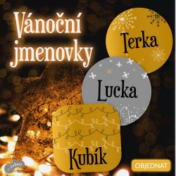 VÁNOCE 20 jmenovky - SADA (20ks)