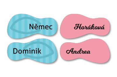 Samolepky BOTY 40x20mm (24ks)