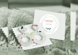HANDMADE samolepky domácnost 44mm (12ks)