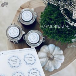 HANDMADE samolepky domácnost 44mm (12ks)