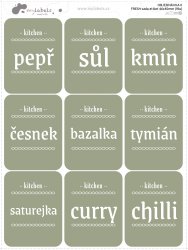 FRESH - SADA etiket 46x60mm (9ks)