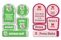 FAUNA SADA, nálepky se jménem (45ks)