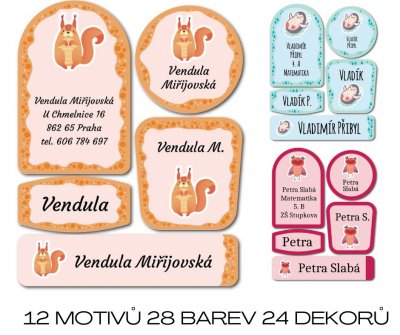 Nažehlovačky sada FAUNA (45ks)