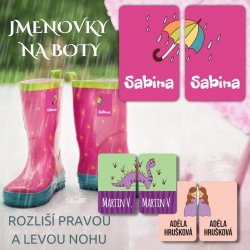 Školka ZNAČKY na BOTY (30ks)
