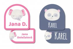 Nažehlovací sada jmenovek HLAVIČKY zvířecí (40ks)