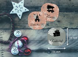 VÁNOCE ČESKÉ 22, 34mm (20ks)