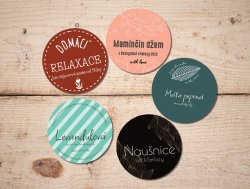 NEW HANDMADE samolepky 35mm (20ks)