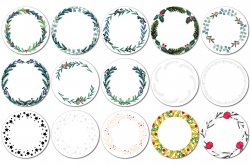 44mm FOTOSAMOLEPKA VĚNEČKY sada (12ks)