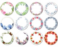 44mm FOTOSAMOLEPKA VĚNEČKY sada (12ks)