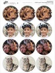 44mm FOTOSAMOLEPKA VĚNEČKY sada (12ks)
