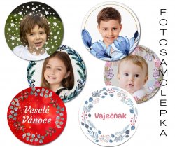 44mm FOTOSAMOLEPKA VĚNEČKY sada (12ks)