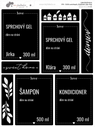 SPA - SADA samolepek, 60x80mm (4ks+4ks)