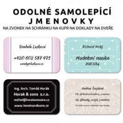 ADRESNÍ štítky 66x41mm (8ks)