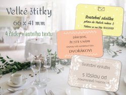 ADRESNÍ štítky 66x41mm (8ks)