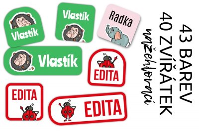 Nažehlovací SADA ZVÍŘATA (36ks)