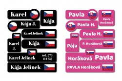 MA - Nažehlovačky VLAJKA sada (16ks)