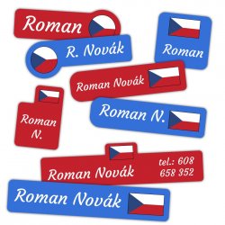 MA - Nažehlovačky VLAJKA sada (16ks)