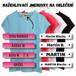 MA - Nažehlovací OBDÉLNÍKy sada 65x10mm (15ks)