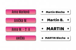 MA - Nažehlovací OBDÉLNÍKy sada 65x10mm (15ks)