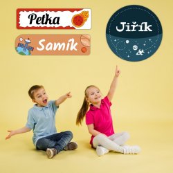 Sada VESMÍR jmenovky (42ks)