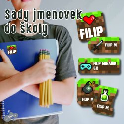 PIXELART sada jmenovek (40ks)