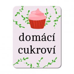 VÁNOCE klasik jmenovky 34x44mm (16ks)