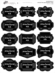 VINTAGE MIX sada 46x34mm, (15ks)