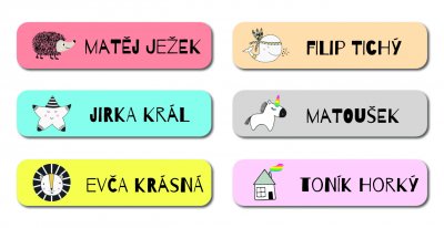 NAŽEHLOVACÍ štítky SCANDI  45x10mm (42ks)