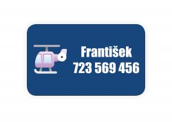 DOPRAVA MINI štítky 25x15 mm (50ks)