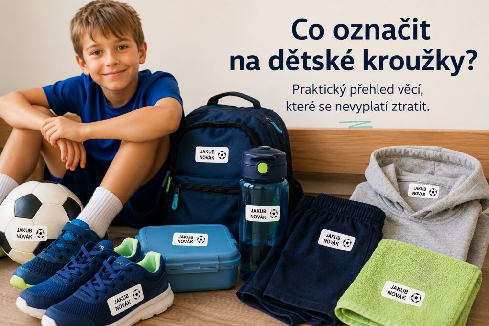 Co označit na dětské kroužky? Kompletní seznam věcí